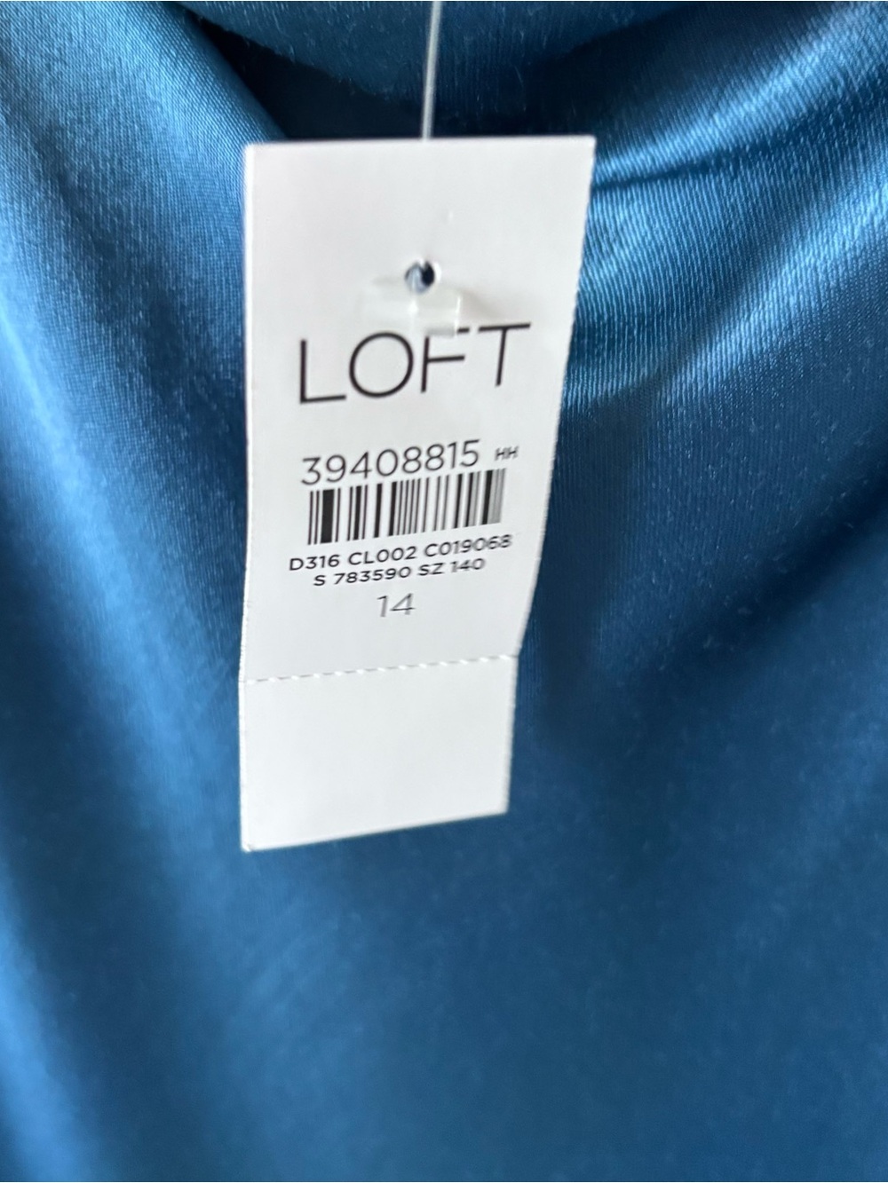 NWT LOFT Midi Satin Slip Dress - Picture 2 of 7